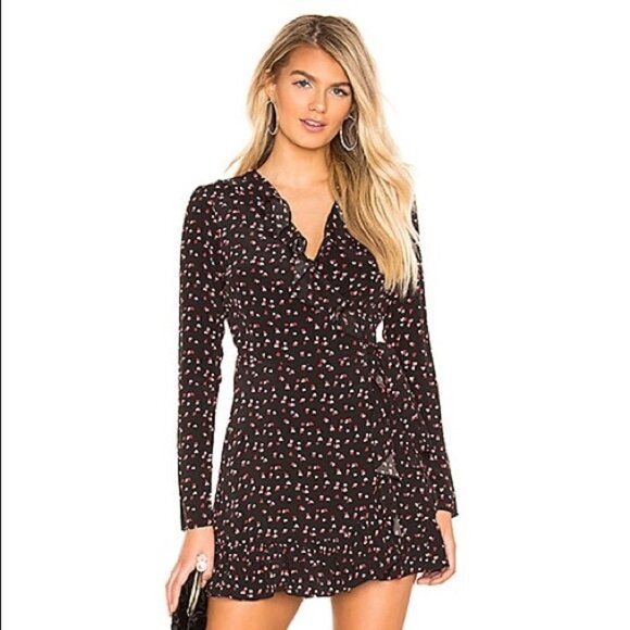 LOVERS + FRIENDS‎ Flynn Mini Dress Lil Hearts Small - Picture 1 of 10